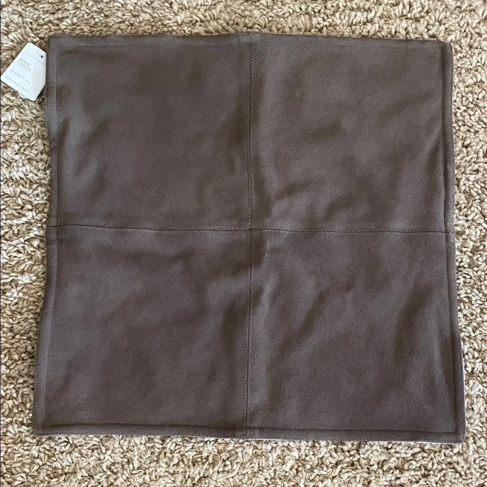 Pottery Barn Piece Suede Pillow Cover